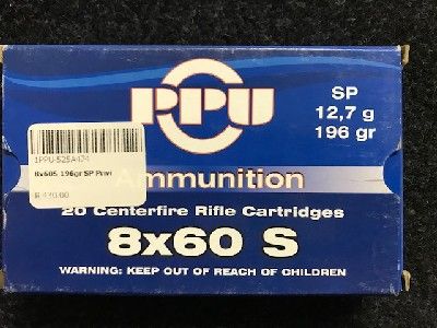 PRIVI 8x60S 196gr SP/ BOX 20