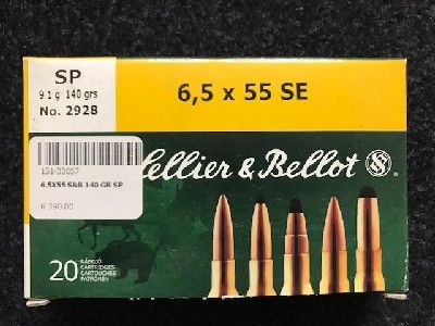 S&B 6.5X55  140 GR SP / BOX 20