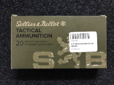 S&B 6.5 MM CREEDMOOR 140 GRAIN FMJ / BOX 20