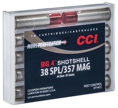 CCI 38/357 MAG  LUGER SNAKE SHOT / BOX 10
