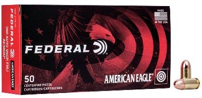FEDERAL 380 AUTO 95GR FMJ/ BOX 50