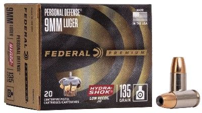 FEDERAL 9x19 124 gr HYDRA SHOCK / Box 20