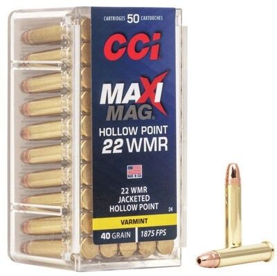 CCI 22Mag 40Gr MAX JHP / Box 50
