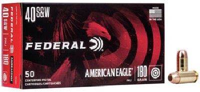 FEDERAL AMERICAN EAGLE 40 S&W 180GR / 50 BOX