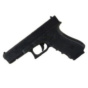 RUBBER GUN  GLOCK, BLACK