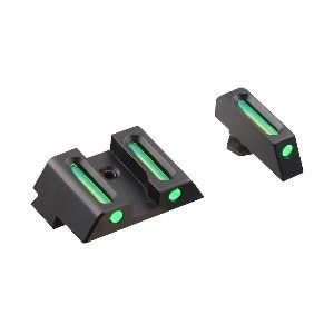 FIBER OPTIC FRONT / REAR SIGHT GLOCK PISTOLS
